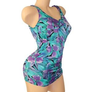 Vintage Roxanne Bra Sized Swimsuit Size 12 34D